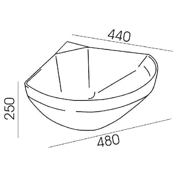 Кормушка угловая для лошадей и коров, 16 л OK Plast 108 фото