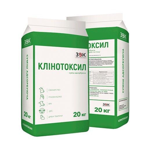 Адсорбент микотоксинов Клинотоксил 20 кг 1733950692 фото