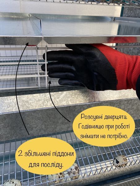 Клітка розбірна для перепелів 200-250 гол КРП-250 фото
