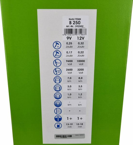 Електропастух TITAN B 250, 0.22 Дж, Німеччина B250 фото