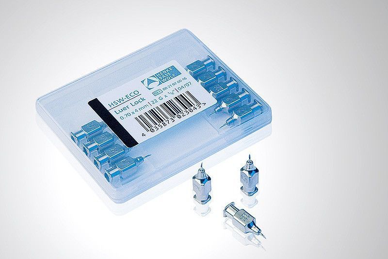 Игла ветеринарная многразовая HSW-ECO (набор 4 размера: 0,8х10мм; 1,0х30мм; 1,2х25мм; 1,6х40мм) 2214272799 фото