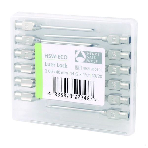 Игла ветеринарная многразовая HSW-ECO (набор 4 размера: 0,8х10мм; 1,0х30мм; 1,2х25мм; 1,6х35мм) 2214294924 фото