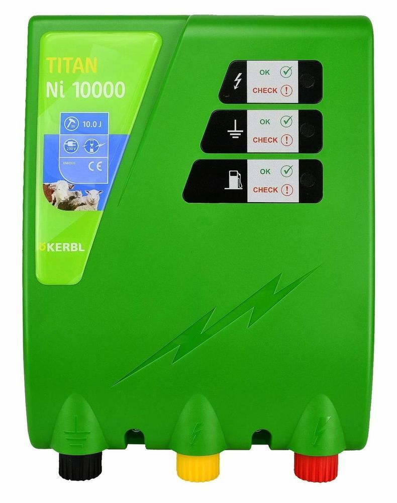 Электропастух 10 Дж TITAN Ni 10000 Kerbl Germany, 230 В 392541 фото