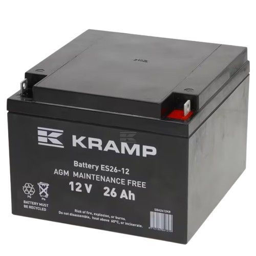 Аккумуляторная батарея AGM 12V 26Ah Kramp 2303108582 фото